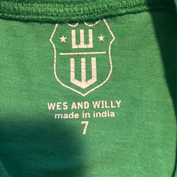 Wes and Willy long sleeve t-shirt size 7 - Picture 2 of 5